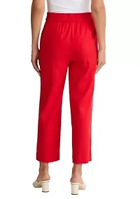 Women's Pull On Slash Pocket Crop Pants