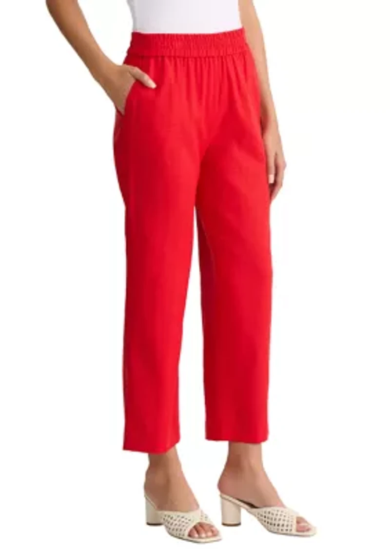 Women's Pull On Slash Pocket Crop Pants
