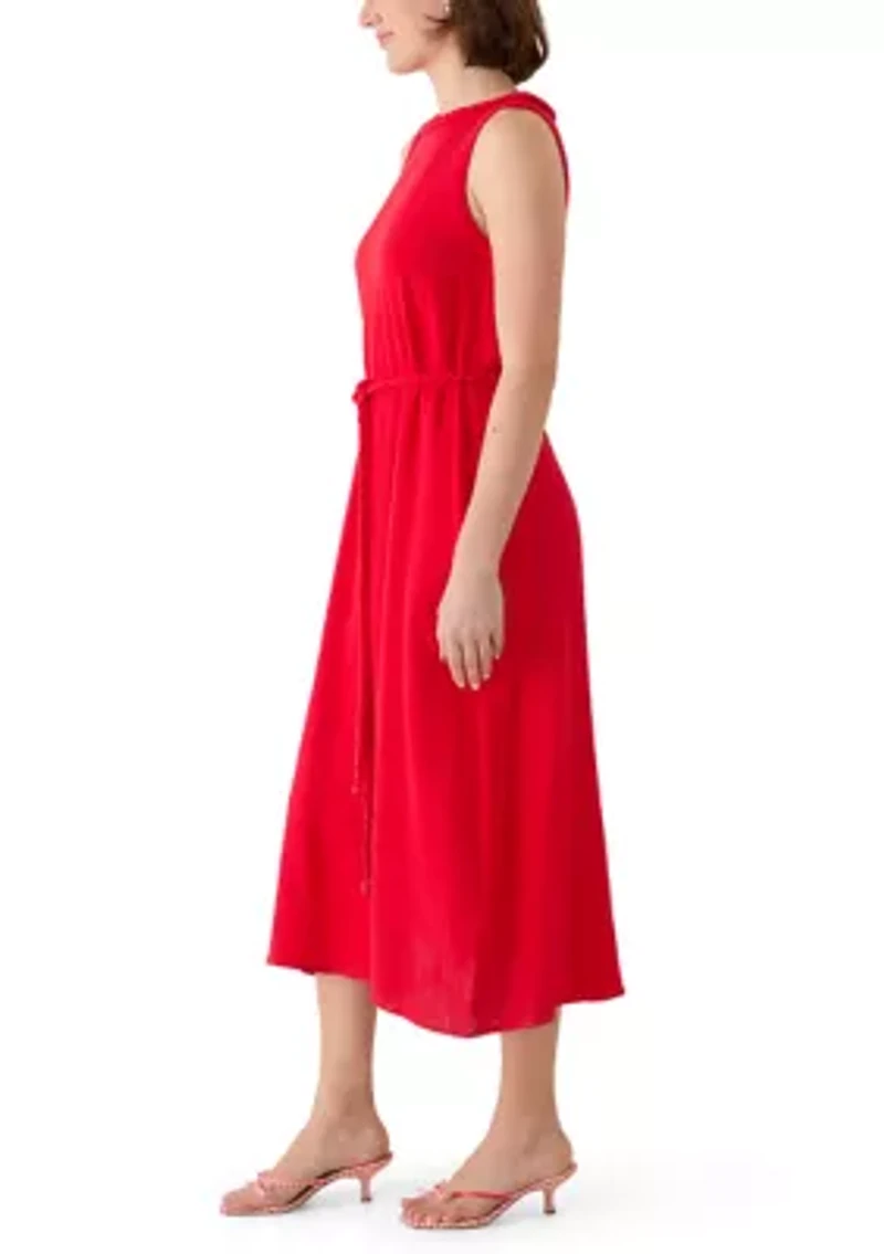 Women's Sleeveless Braided Midi Dress