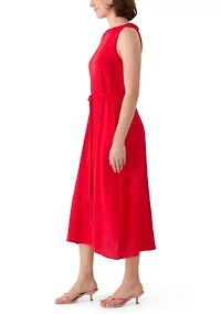 Women's Sleeveless Braided Midi Dress