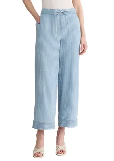 Petite Pull On Tie Waist Pants