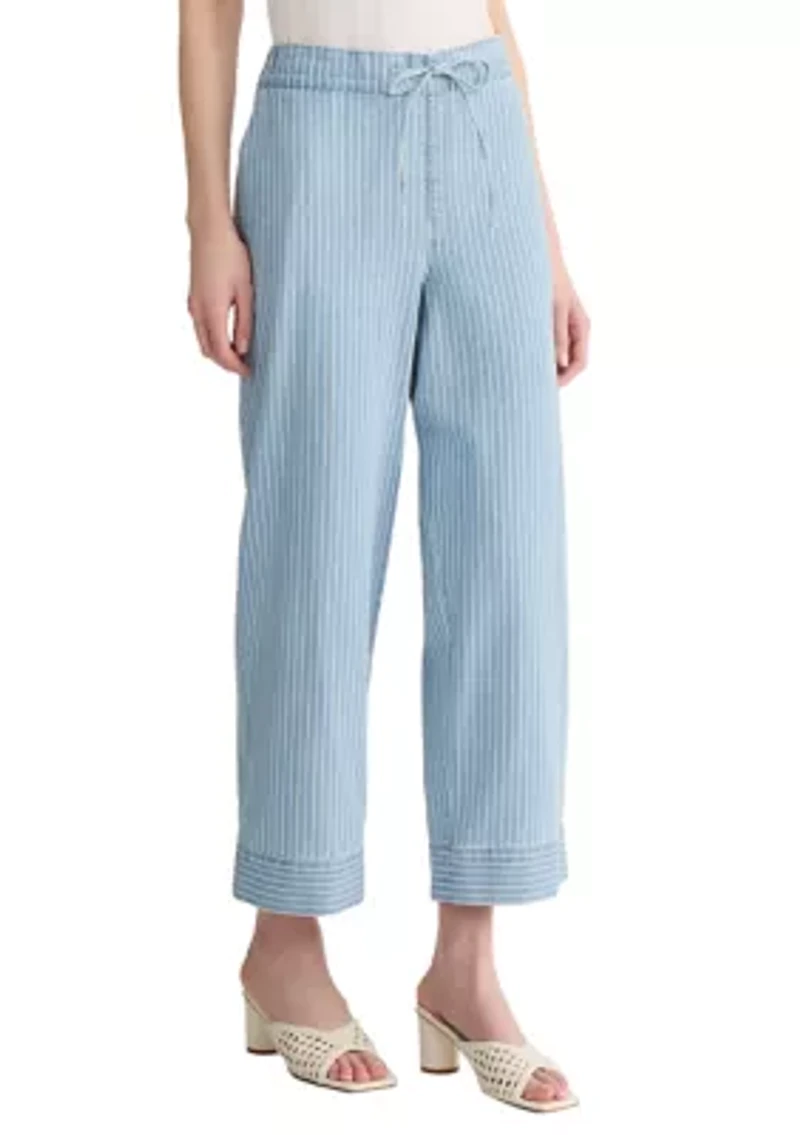 Petite Pull On Tie Waist Pants