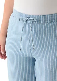Women's Pull On Tie Waist Pants