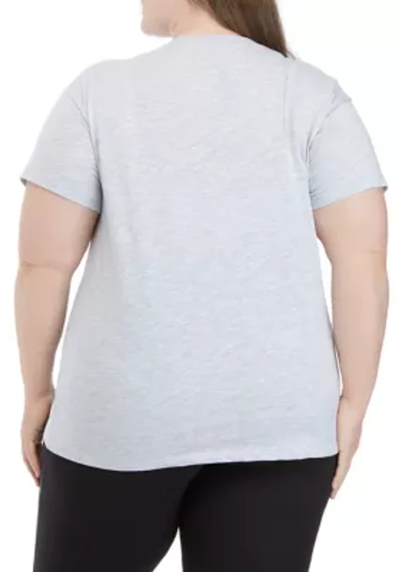 Plus Short Sleeve Oversized Graphic T-Shirt