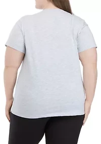 Plus Short Sleeve Oversized Graphic T-Shirt