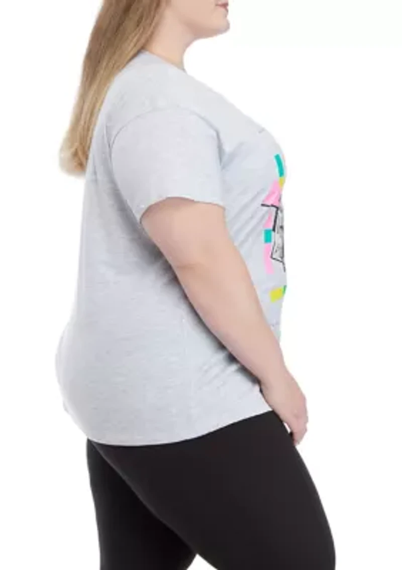 Plus Short Sleeve Oversized Graphic T-Shirt