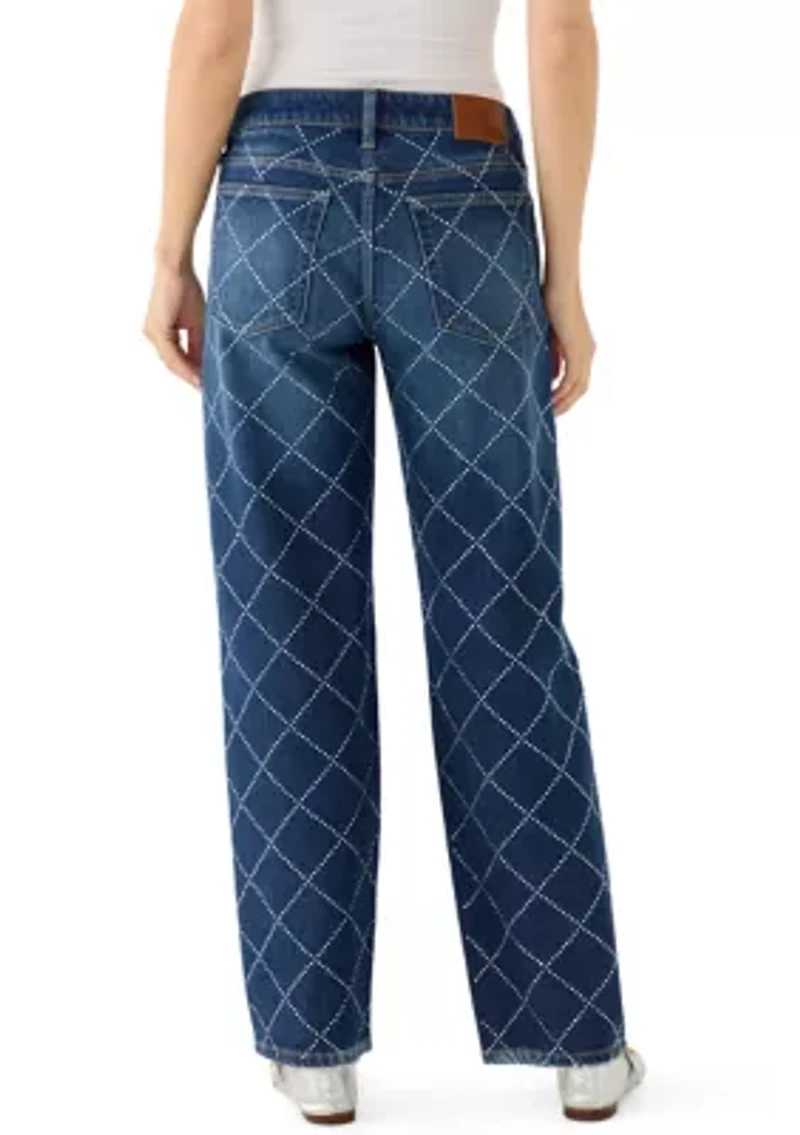 Rhinestone Baggy Jeans