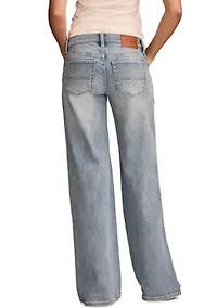 Mid Rise Sweet Wide Leg Jeans
