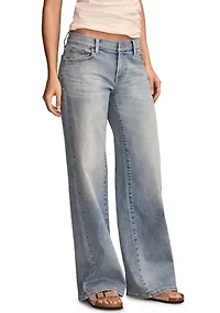 Mid Rise Sweet Wide Leg Jeans