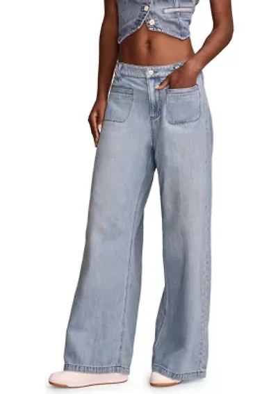 Denim Palazzo Pants