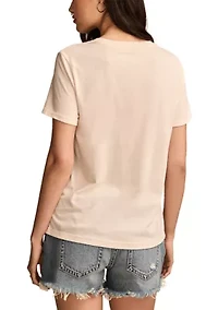 Feeling Peachy Classic Crew Neck Graphic T-Shirt