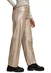 Metallic Barrel Jeans