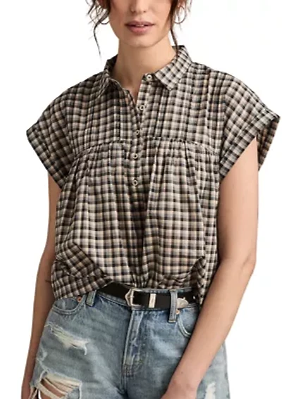 Women's Drapey Short Sleeve Top