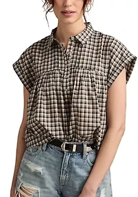 Women's Drapey Short Sleeve Top