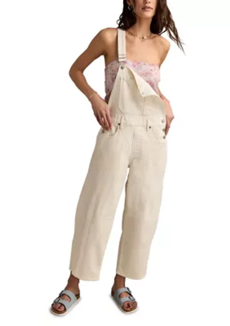 Women's Barrel Leg Overalls