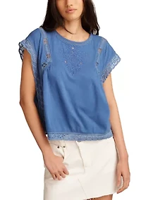 Women's Lace Boxy T-Shirt