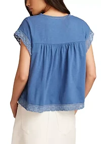 Women's Lace Boxy T-Shirt