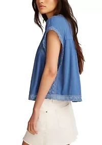 Women's Lace Boxy T-Shirt