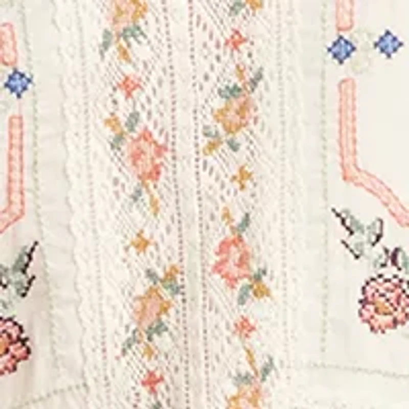 Women's Embroidered Strappy Mini Dress