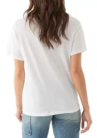 Women's Destination Stamps Boyfriend Graphic T-Shirt