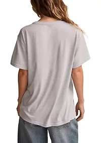 Women's Drinking Queen Graphic Boyfriend T-Shirt