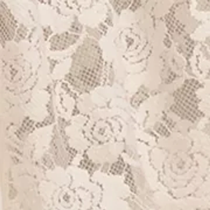 Lace Mix Smocked Midi Dress