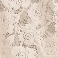 Lace Mix Smocked Midi Dress