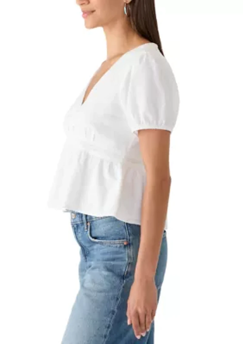 Lace Peplum Blouse