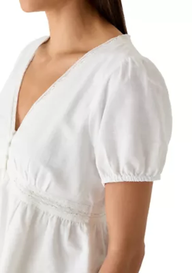 Lace Peplum Blouse