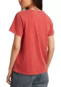 Studded Flag Classic Crew Neck Graphic T-Shirt