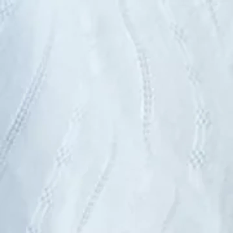 Long Sleeve Crew Neck Embroidered Blouse