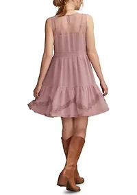 Women's Sleeveless Tiered Babydoll Dress