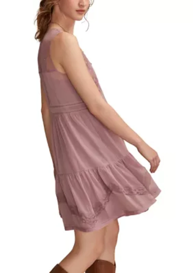 Women's Sleeveless Tiered Babydoll Dress