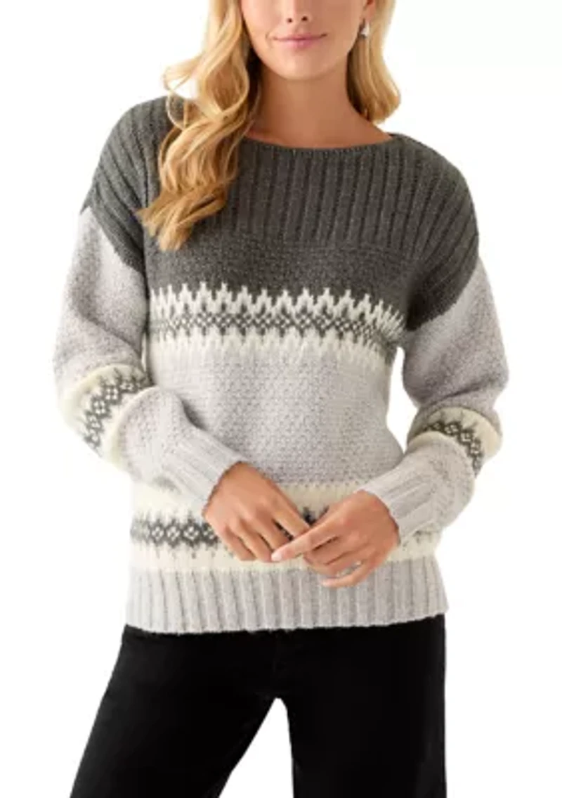 Women's Fairisle Crew Neck Sweater
