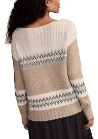 Women's Fairisle Crew Neck Sweater
