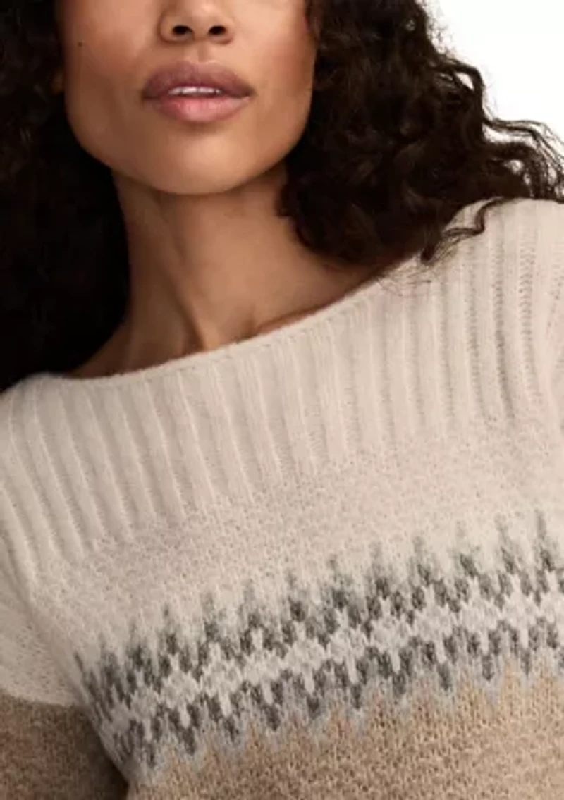 Women's Fairisle Crew Neck Sweater