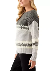Women's Fairisle Crew Neck Sweater