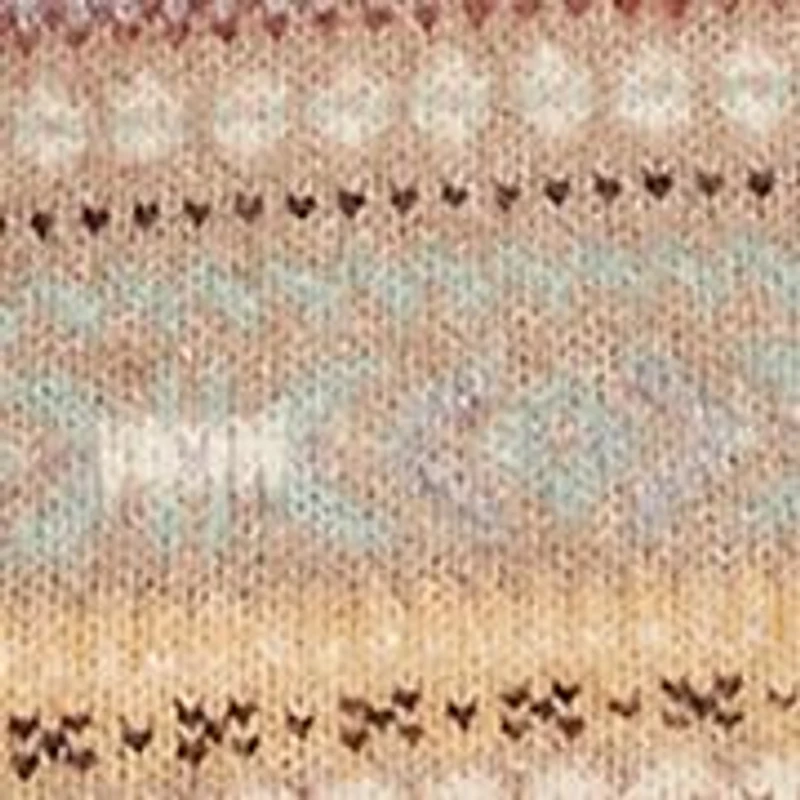 Women's Short Sleeve Fair Isle Sweater