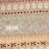 Women's Short Sleeve Fair Isle Sweater