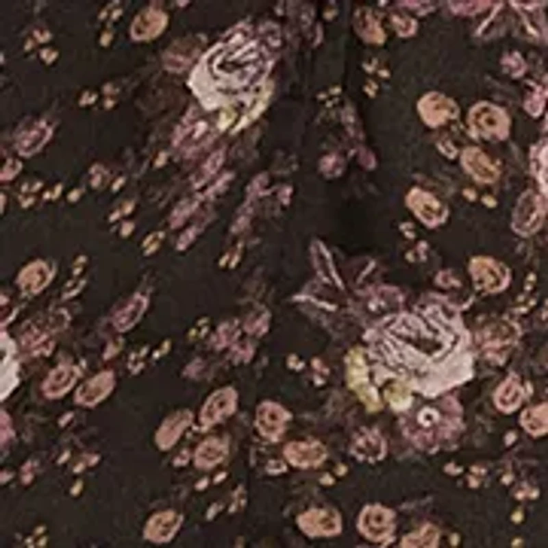 Women's Dropped Waist Floral Mini Dress