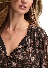 Women's Dropped Waist Floral Mini Dress