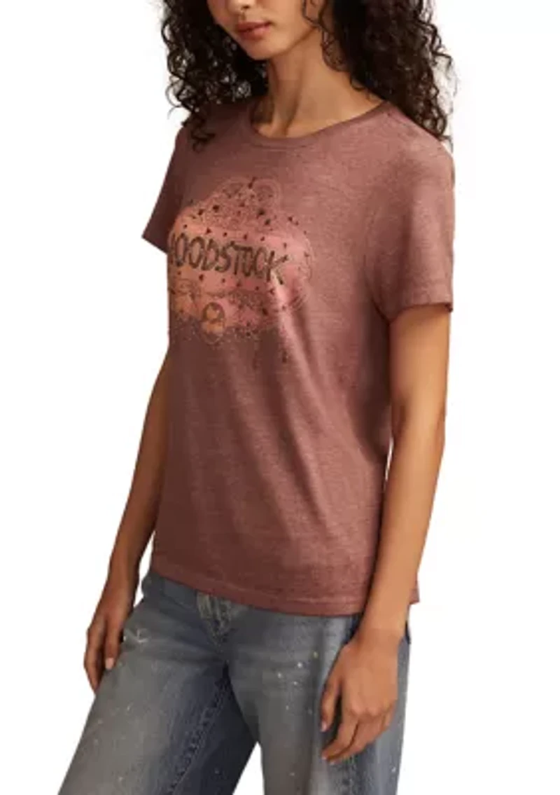 Women's Woodstock Graphic Crew Neck T-Shirt