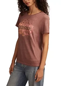 Women's Woodstock Graphic Crew Neck T-Shirt