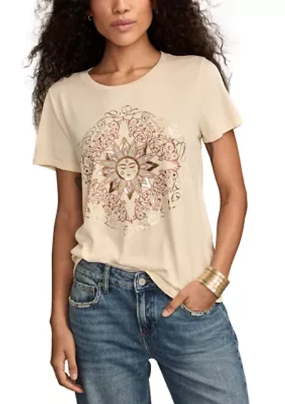 Women's Sun Frame Graphic Crew Neck T-Shirt
