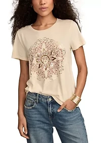 Women's Sun Frame Graphic Crew Neck T-Shirt