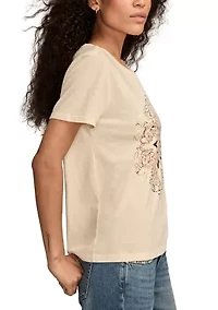 Women's Sun Frame Graphic Crew Neck T-Shirt