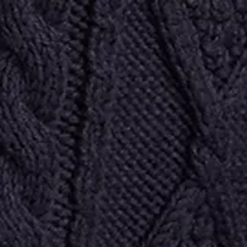 Women's Long Sleeve Cable Knit Mock Neck Sweater