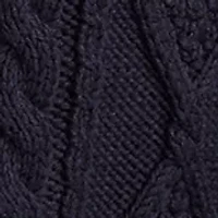 Women's Long Sleeve Cable Knit Mock Neck Sweater