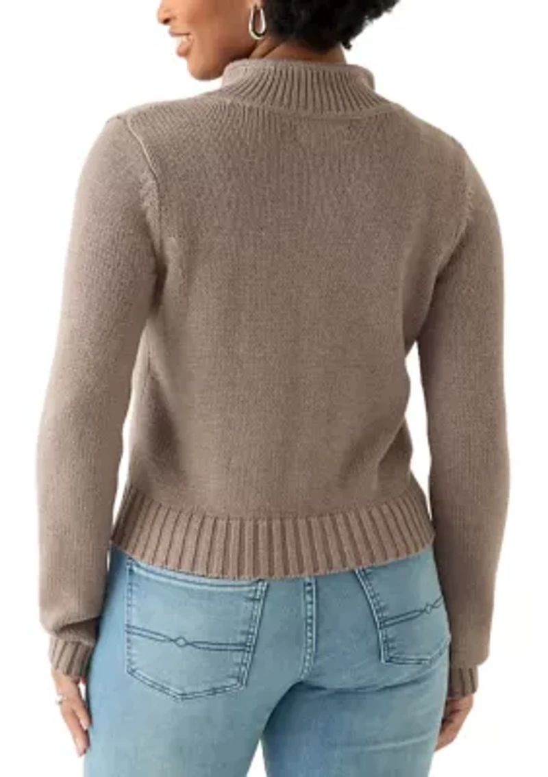 Women's Button Front Collared Cardigan