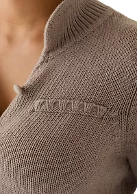 Women's Button Front Collared Cardigan